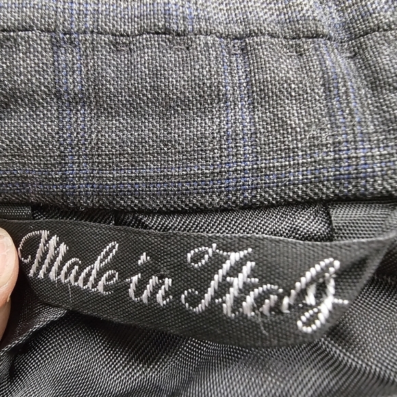 Gulfshore Clothier TG size 42 Drop 6R Gray and blue stripped Blazer - Picture 2 of 7